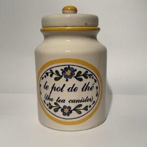 Vintage French The Tea Canister Marsten-Mandrajji for Sigma La Lecon de Francis